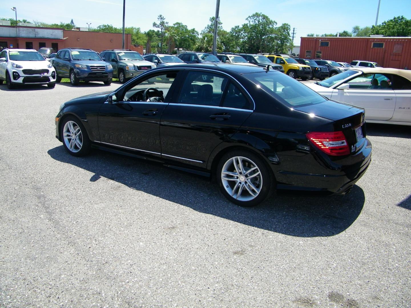 2013 Black /Black Mercedes-Benz C-Class C250 Sport Sedan (WDDGF4HB1DR) with an 3.0L V6 DOHC 16V engine, 7-Speed Automatic transmission, located at 4000 Bee Ridge Road, Sarasota, FL, 34233, (941) 926-0300, 27.298664, -82.489151 - Photo#3